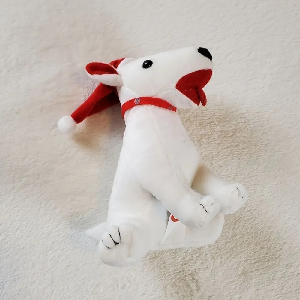 2006 Target Christmas Bull Terrier Bullseye Plush Beanie